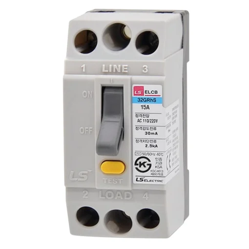 Chống rò ELCB 32GRhS 2P 15A 2.5kA 30mA LS