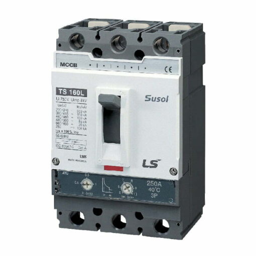 Cầu dao khối MCCB TS160N ATU160 3P 160A 50kA chỉnh dòng cắt, dòng ngắn mạch LS