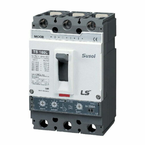 Cầu dao khối MCCB TS160N ETS23 3P 160A 50kA chỉnh dòng rơ le điện tử ETS LS