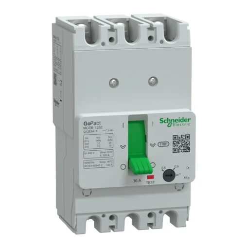 Cầu dao khối MCCB GoPact 125E 3P 32A 15kA chỉnh dòng Schneider G12E3A32