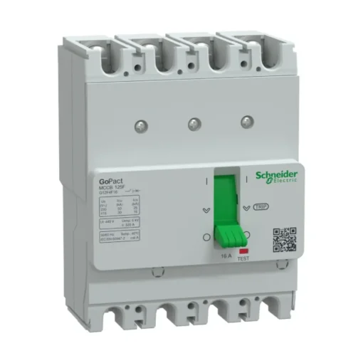 Cầu dao khối MCCB GoPact 125F 4P 25A 30kA Schneider G12F4F25