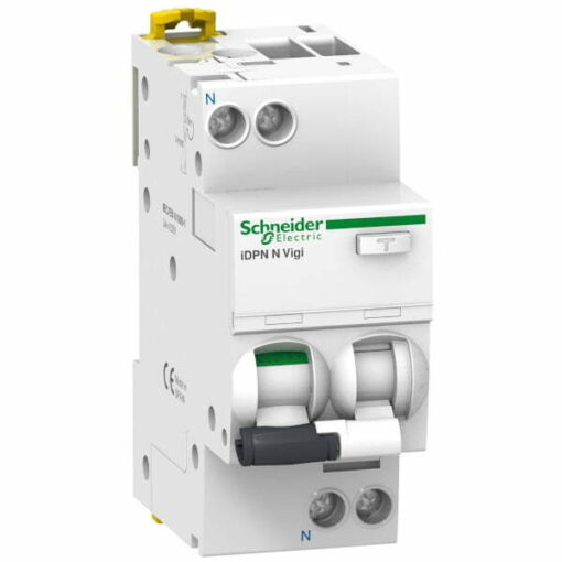 Chống rò RCBO Acti9 1P+N 20A 6kA 30mA Schneider A9D31620
