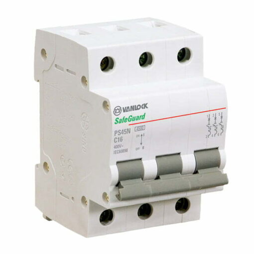 Cầu dao tép MCB 3P 6A 4.5kA Vanlock PS45N/C3006