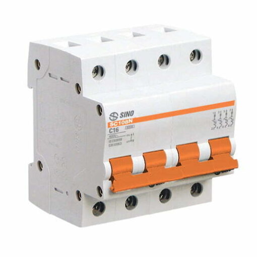 Cầu dao tép MCB 4P 10A 10kA Sino SC108N/C4010