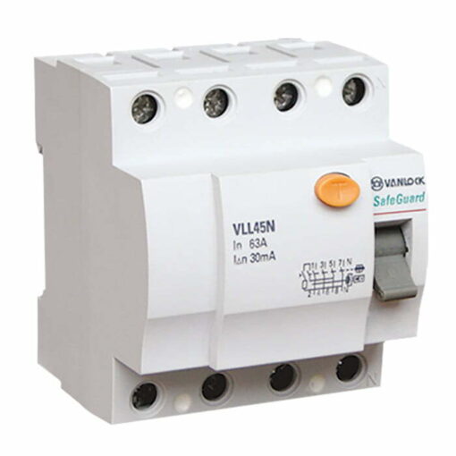 Chống rò RCCB 4P 25A 30mA Vanlock VLL45N/4025/030