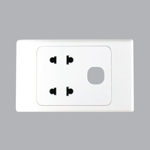 Bộ ổ cắm A20 Plus đôi 2 chấu + 1 lổ MPE A20US2XN