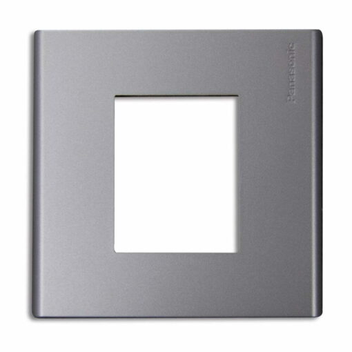 Mặt vuông 2 thiết bị xám ánh kim Panasonic WEB7812MH