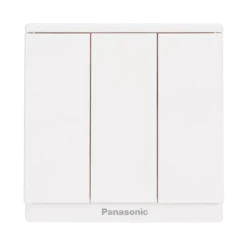 Bộ 3 công tắc Moderva 2 chiều bắt vít màu trắng Panasonic WMF506-VN