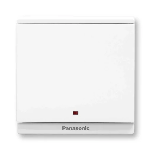 Bộ 1 công tắc Moderva 2 tiếp điểm 20A bắt vít có đèn báo màu trắng Panasonic WMFV503307