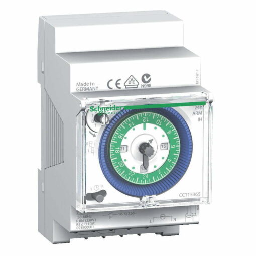 Bộ hẹn giờ 24h 1 kênh 16A pin dự trữ 200h Schneider CCT15365