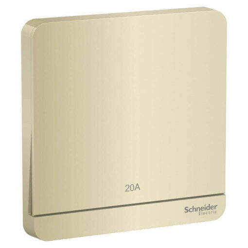 Bộ công tắc AvatarOn đơn 2 cực 20A màu vàng ánh kim Schneider E8331D20N_WG_G19