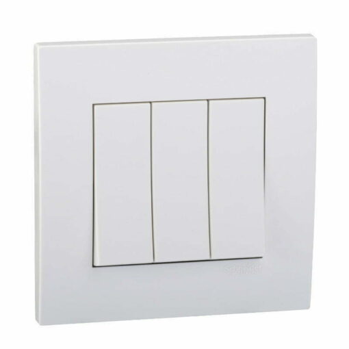 Bộ công tắc Vivace ba 2 chiều 16AX màu trắng Schneider KB33_WE_G19