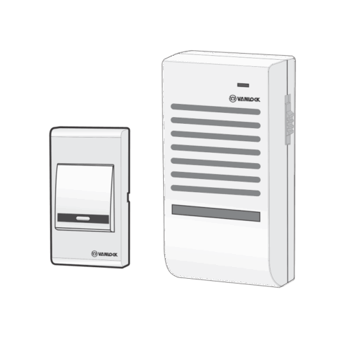Chuông điện không dây 2 kiểu âm 220V-50Hz Vanlock F108