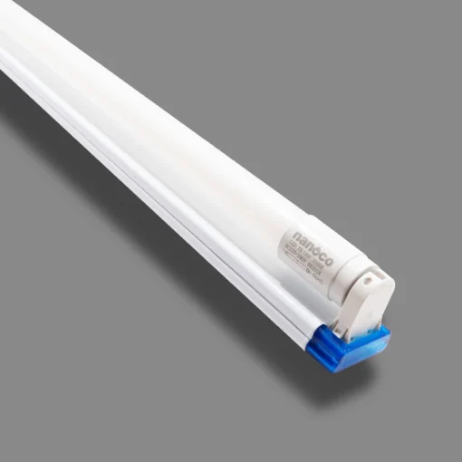 Bộ đèn LED tube siêu mỏng thủy tinh 0.6m T8 10W sáng trắng Nanoco NT8F1106