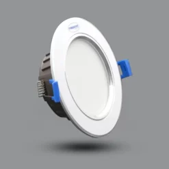 Đèn LED Downlight âm trần viền bạc 7W sáng vàng Paragon F110 90/7V