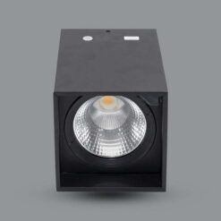 Đèn LED Downlight gắn nổi màu đen 30W sáng vàng Paragon PSDLL230L30/B/30