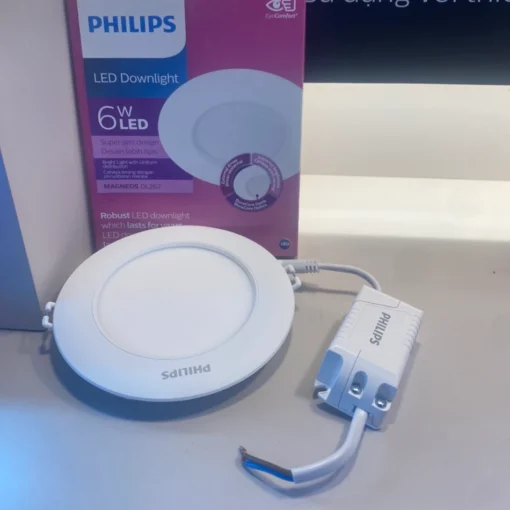 Đèn LED âm trần siêu mỏng DL262 EC RD 125 9W sáng trung tính 4000K Philips