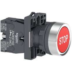 Nút nhấn nhả Ø22 có ký hiệu, 1NC, màu đỏ Schneider XA2EA4342