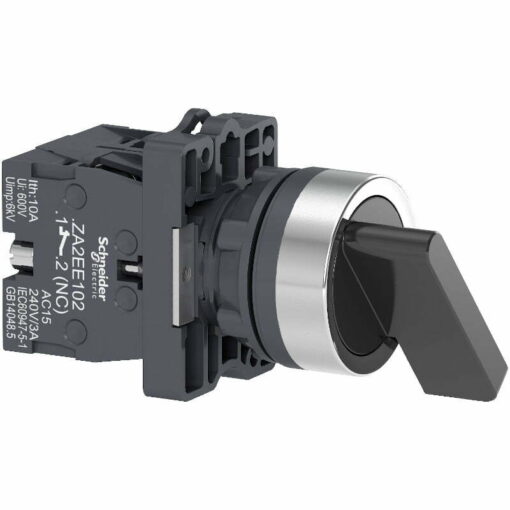 Công tắc xoay Ø22, tay nắm dài, 2 vị trí tự giữ, 1NO+1NC Schneider XA2EJ25