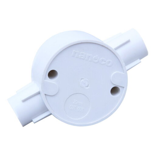 Hộp nối 2 ngã thẳng Ø20 Nanoco NPA66201