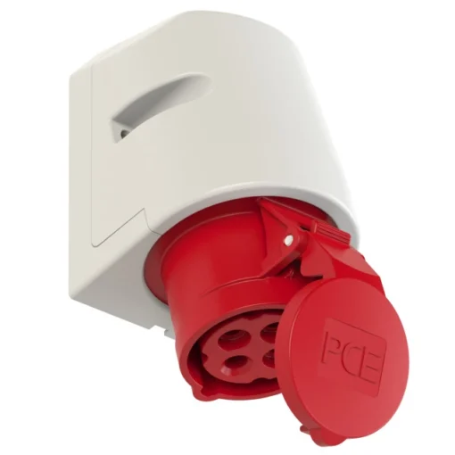 Ổ cắm gắn nổi 16A 4P 400V 6H IP44 PCE F114-6