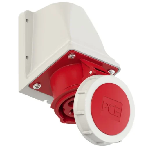 Ổ cắm gắn nổi kín nước 32A 4P 400V 6H IP67 PCE F1242-6