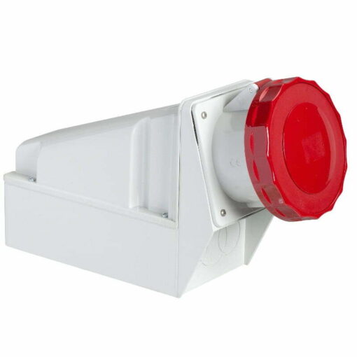 Ổ cắm gắn nổi kín nước 4P+E 125A 400V IP67 Schneider 81195