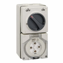 Ổ cắm có công tắc kín nước 4P 50A 500V IP66 Schneider S56C450GY