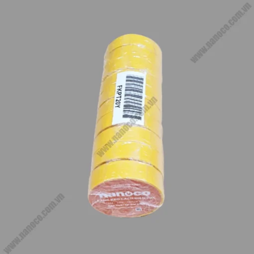 Băng keo cách điện PVC 20 yard vàng (Đài Loan) Nanoco FKPT20Y
