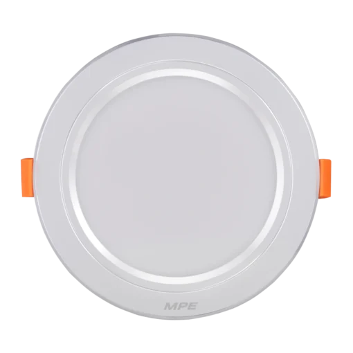Đèn LED downlight nhôm âm trần viền bạc 12W đổi màu MPE DLB-12/3C