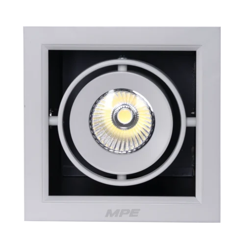 Đèn LED downlight vuông gắn âm 1x12W sáng trung tính MPE DLS-112N