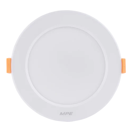 Đèn LED downlight nhôm âm trần viền trắng 12W sáng trung tính MPE DLT2-12N