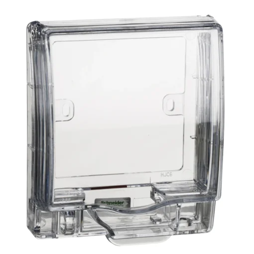 Mặt đơn che nước IP55 cho ổ cắm (không đế) Schneider E223R_TR