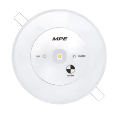 Đèn LED downlight âm trần emergency 3W pin dùng 2 giờ MPE EM-AT