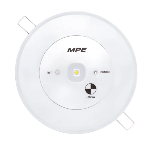 Đèn LED downlight âm trần emergency 3W pin dùng 2 giờ MPE EM-AT