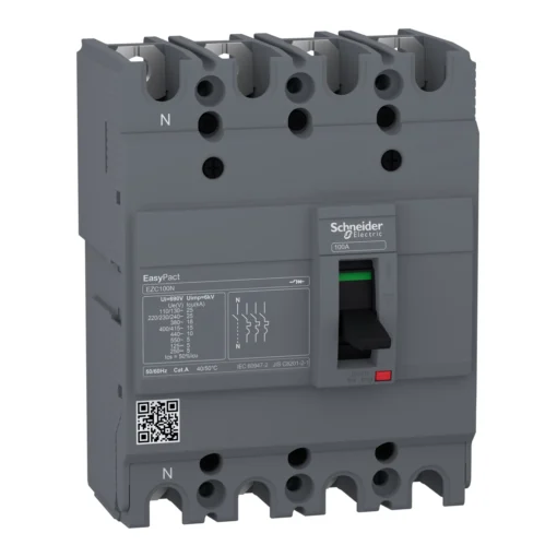 Cầu dao khối MCCB EZC100N 4P 40A 15kA/415V Schneider EZC100N4040