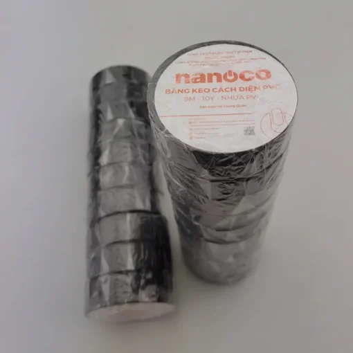 Băng keo cách điện PVC 20 yard đen (China) Nanoco FKPC20BK