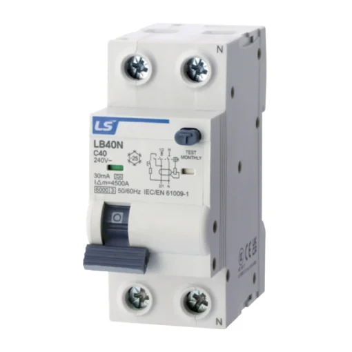 Chống rò RCBO LB40NN 1P+N 40A 6kA 30mA LS