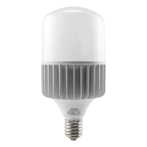 Bóng đèn LED Bulb 80W đui E40 sáng trắng MPE LBA-80T
