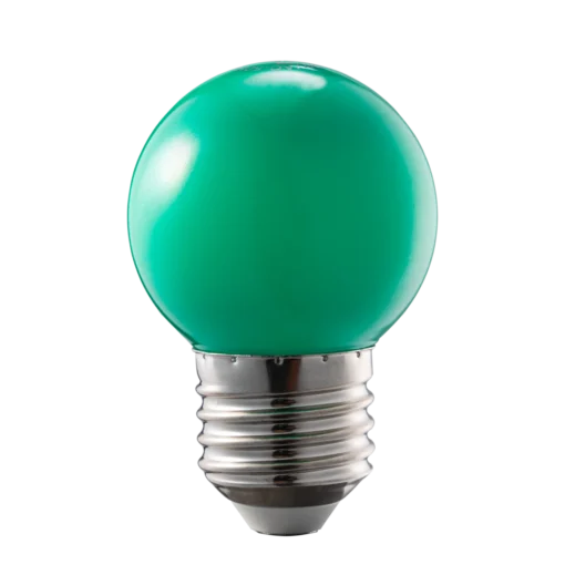 Bóng đèn LED Bulb màu xanh lá 1.5W đui E27 MPE LBD-3GR