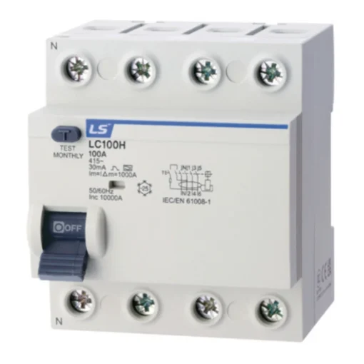 Chống rò RCCB LC100H 3P+N 100A 30mA LS
