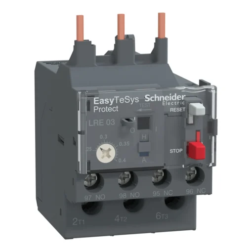 Rơ le nhiệt 0.25...0.4A dùng với Contactor LC1E06 ... LC1E38 Schneider LRE03