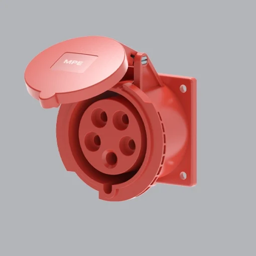Ổ cắm gắn âm loại thẳng 32A 3P+N+E(6h) IP44 MPE MPN2-325