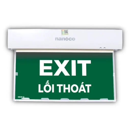 Đèn LED Exit 5.5W - pin 3 giờ (kèm 1 hình chỉ hướng NEXF-E) Nanoco NEX2108C1