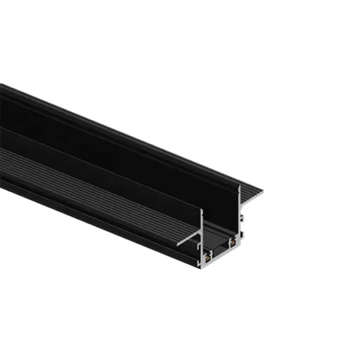 Thanh ray nam châm lắp âm màu đen 2m Nanoco NMG1-RR20