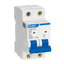Cầu dao tép MCB NXB-63H 2P C10 10kA Chint