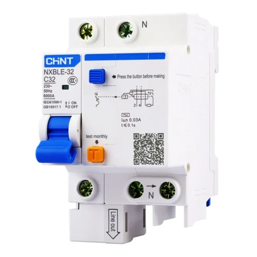 Chống rò RCBO NXBLE-63 3P+N C40 30mA 6kA Chint