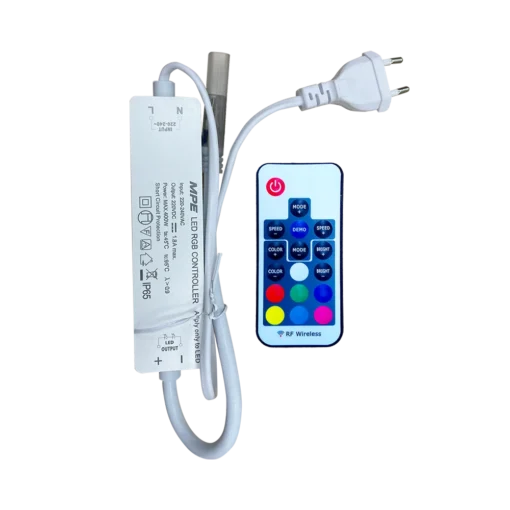 Bộ Driver + Remote RF cho LED dây RGB IP20 MPE RF-2835RGB