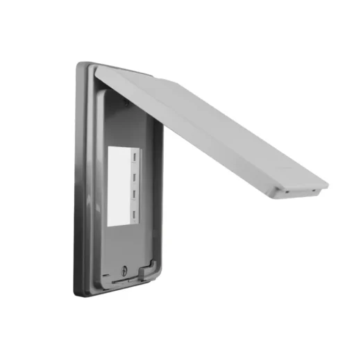 Mặt Wide ổ đơn 3 chấu có nắp che mưa màu xám Panasonic WEG79029HK-VN